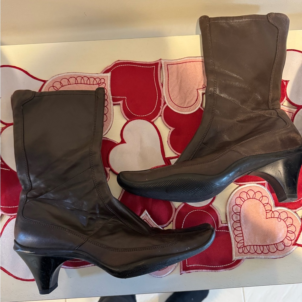 Prada Brown Leather Boots